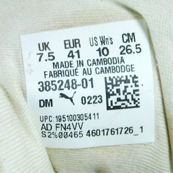 Puma Cali Wedge Tonal Sneakers US Womens 10 Cleaned Suede Renewed Marshmallow - Picture 8 of 8